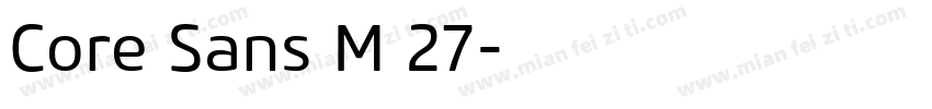 Core Sans M 27字体转换